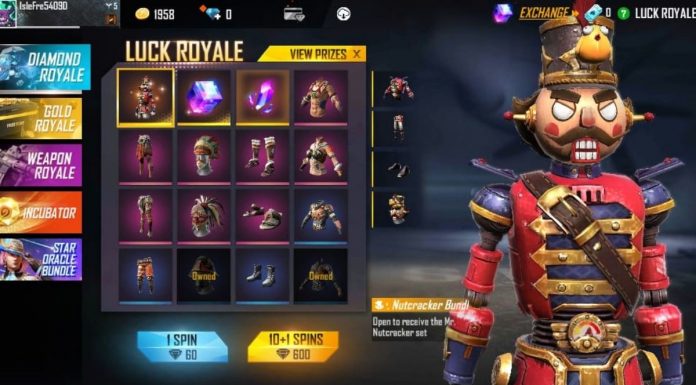 Mr Nutcracker Bundle In Free Fire Diamond Royale OB27 Update All You