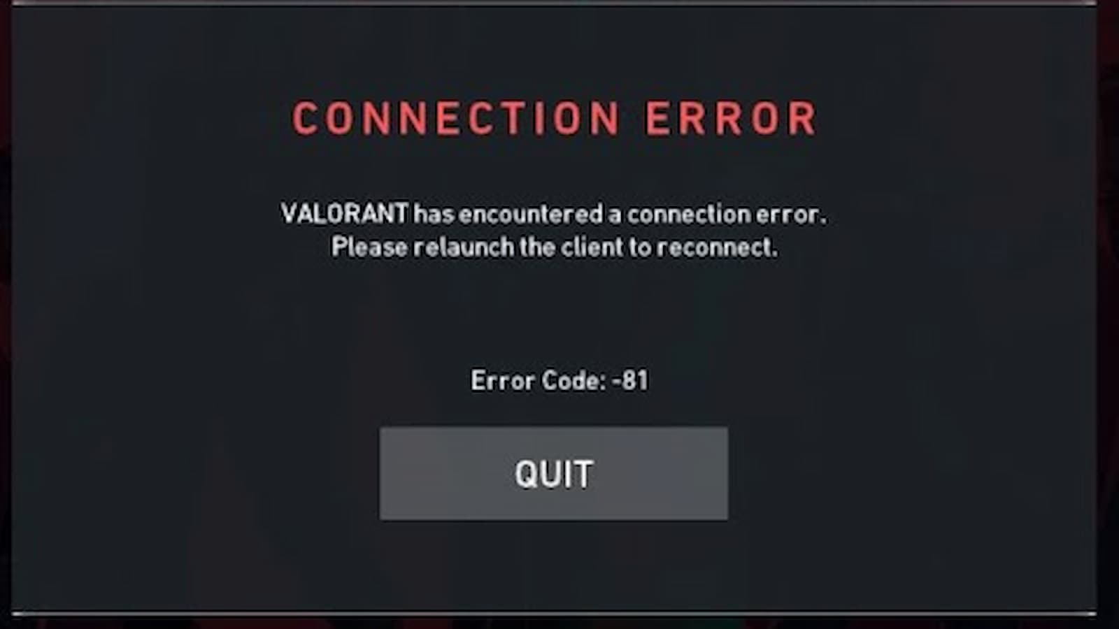 Valorant Everything About Error Code VAN 81 And How To Fix It