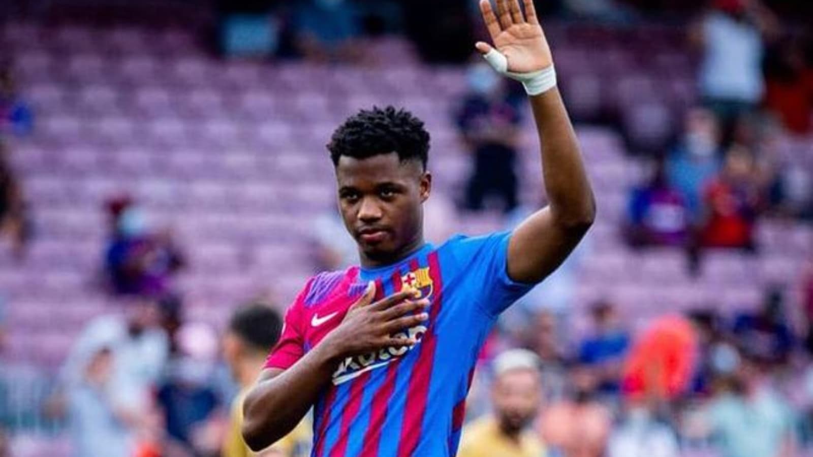 Watch Barcelonas Ansu Fati Scores On His Return From Injury Firstsportz