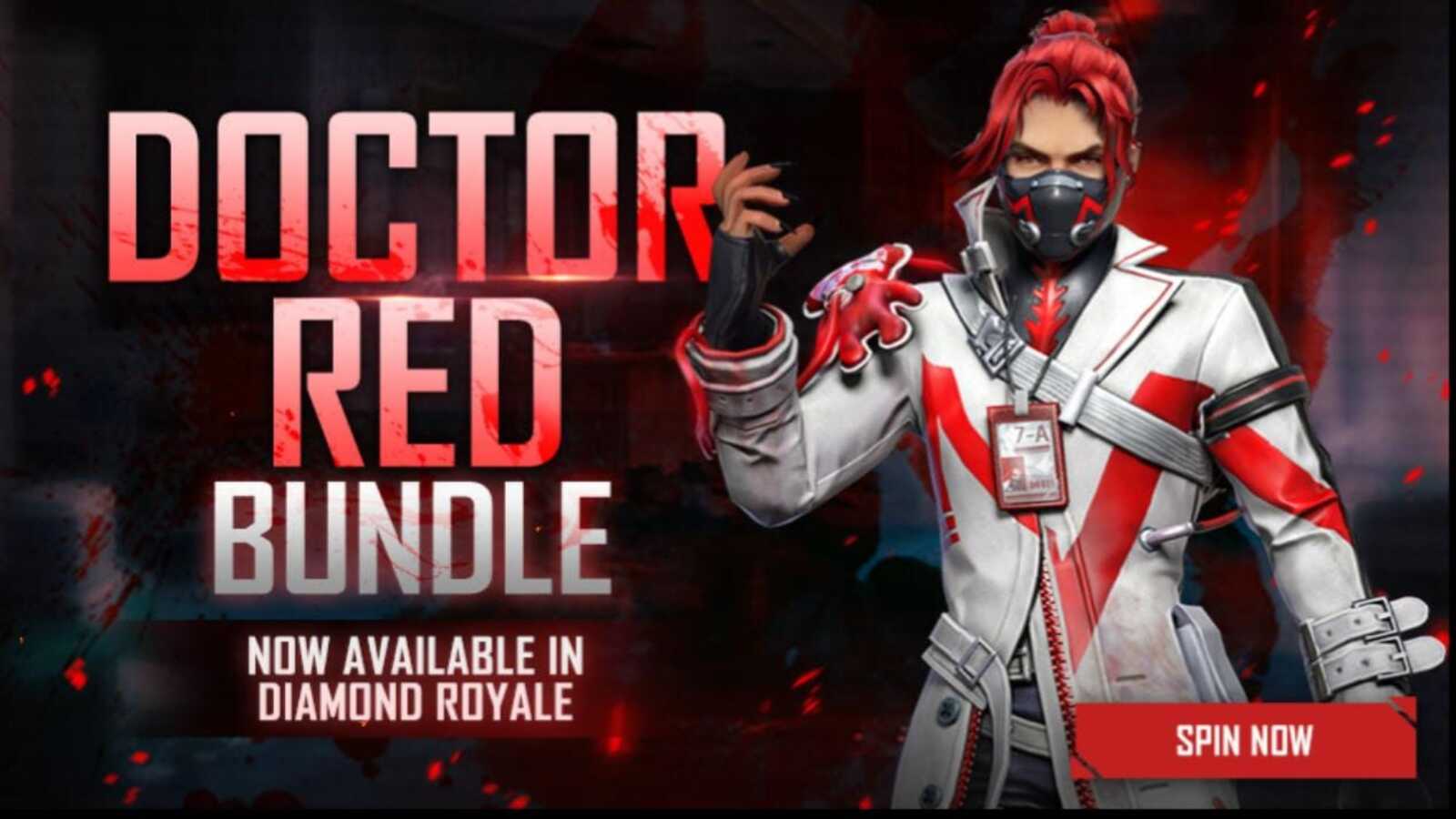 How To Get The Doctor Red Bundle In Free Fire Diamond Royale FirstSportz