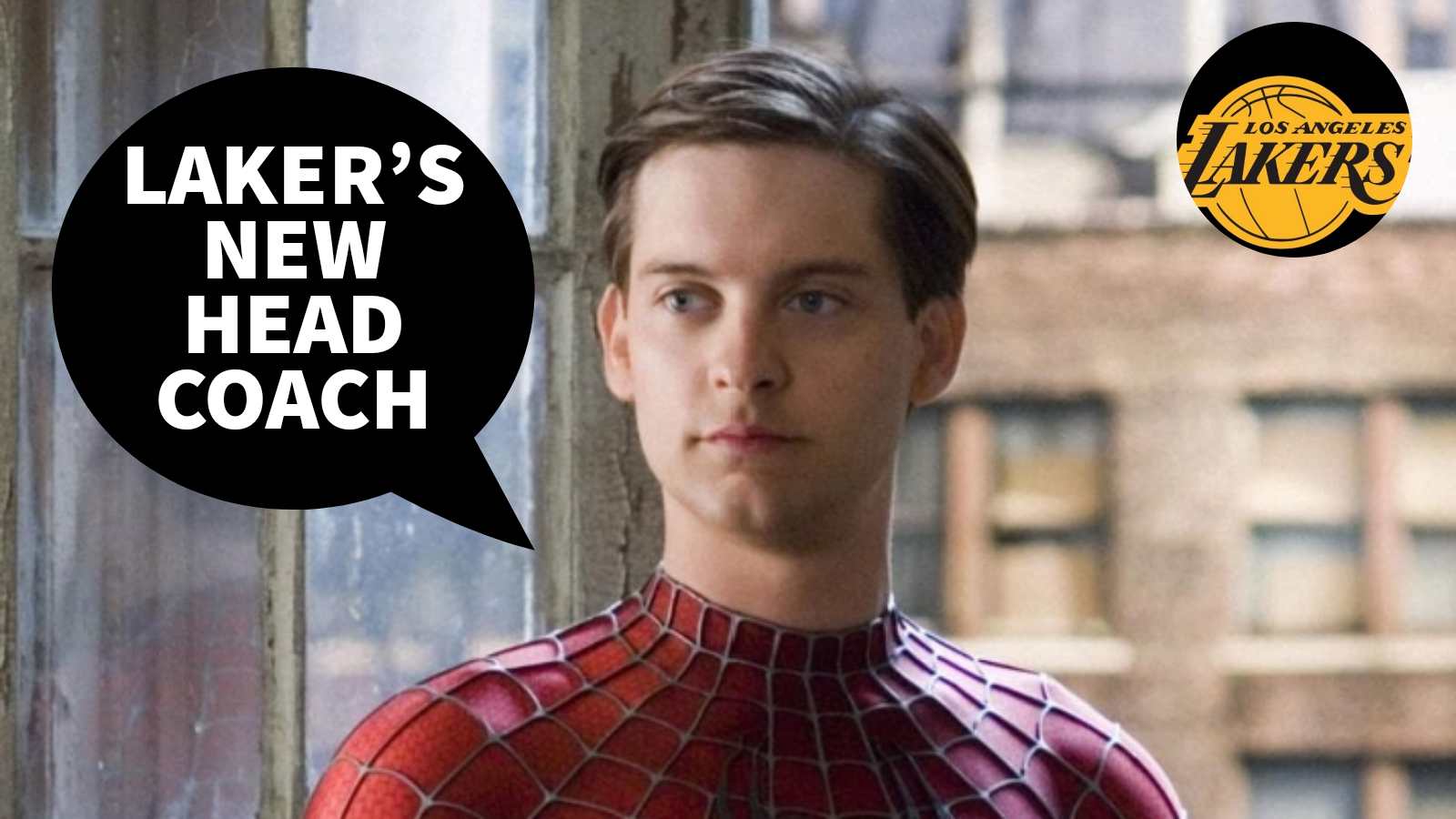 Only Spiderman Can Save The Lakers Fans Plead Tobey Maguire To