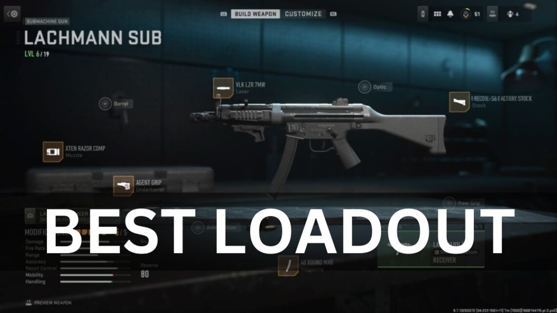 Best Lachmann Sub Loadout In Call Of Duty Modern Warfare Best