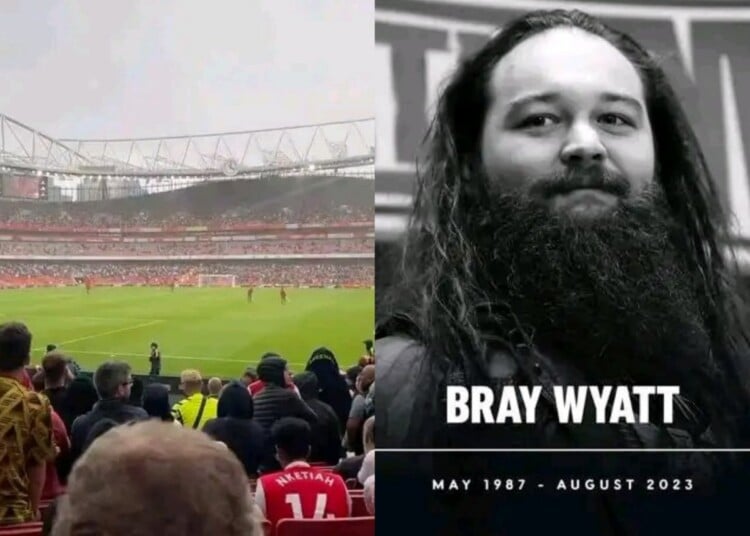 WATCH Arsenal Pays Tribute To WWE Superstar Bray Wyatt During Halftime