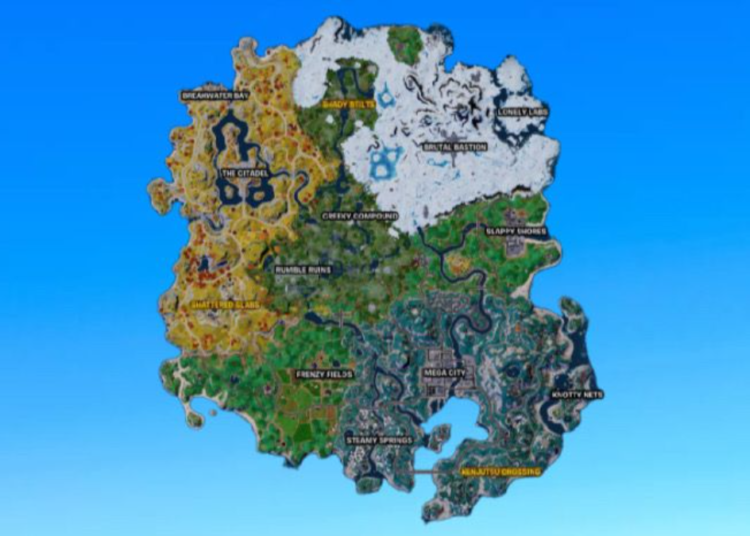 Fortnite Chapter Season List Of All Named Locations