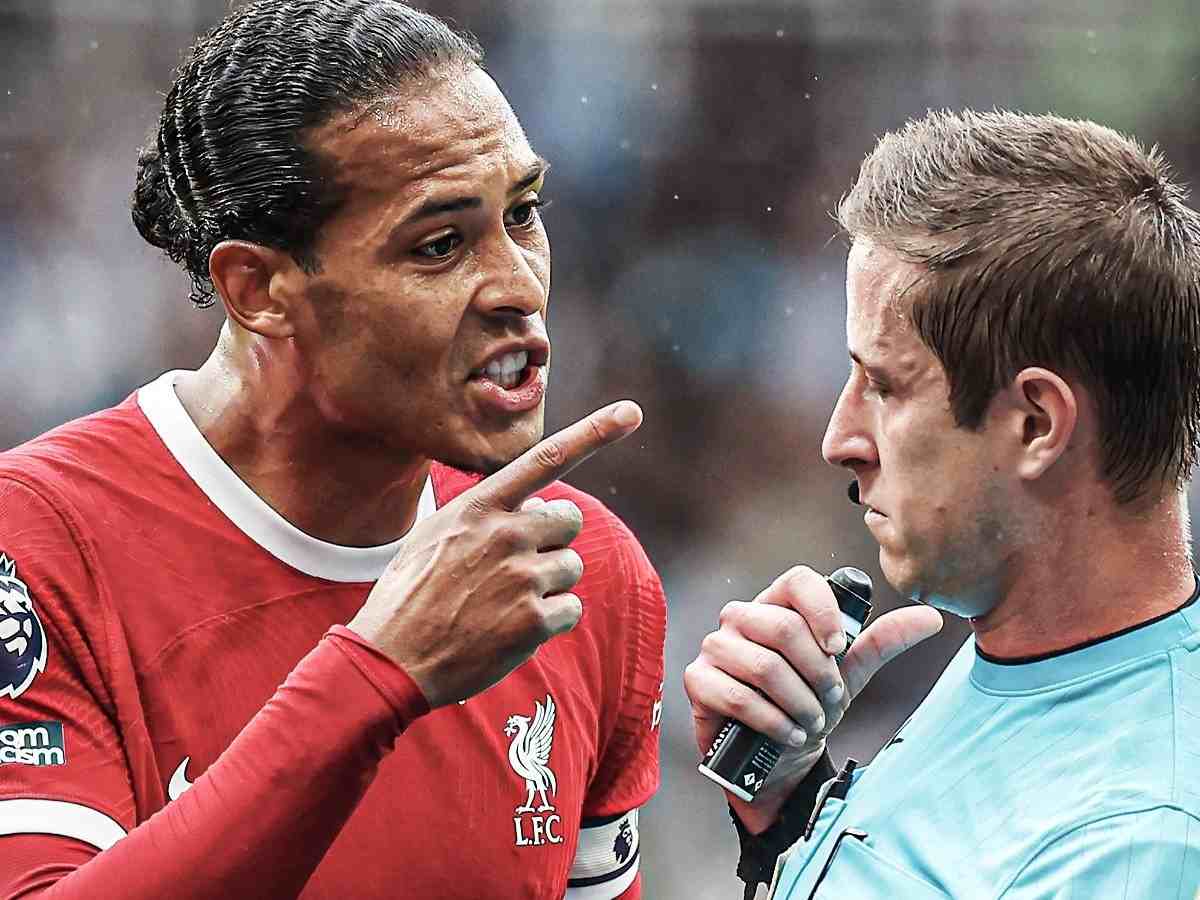 Liverpool Captain Virgil Van Dijk Apologizes To The Referee For Using