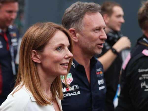 Christian Horner And Ex Spice Girl Wife Geri Halliwell KISS At Bahrain