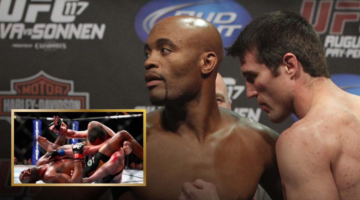 Anderson Silva used a triangle choke as a Hail Mary to win