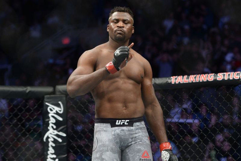 Francis Ngannou asks Jon Jones to wait for his turn as both look for a title shot against Stipe Miocic