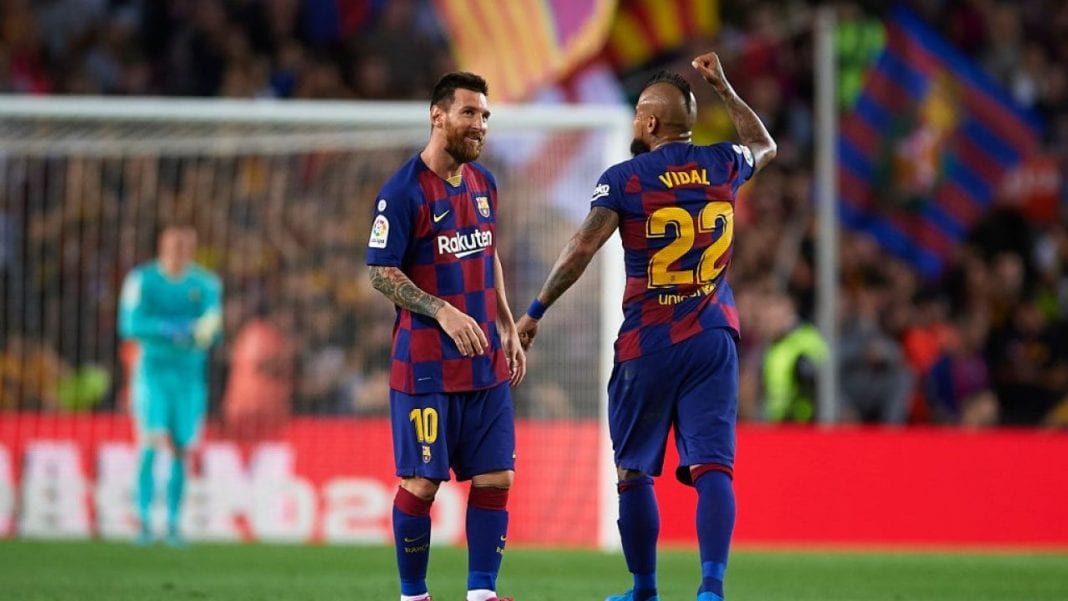 vidal and messi