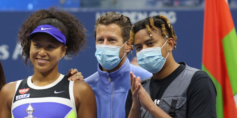 Naomi Osaka x boyfriend Cordae celebrating her US Open title win 🙏🎾