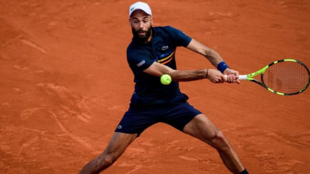 Watch The Incredible Hulk Benoit Paire Rips His Shirt On The Tennis Court Firstsportz [ 576 x 1024 Pixel ]