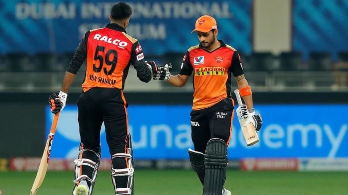 IPL 2020 : “We had plans to see Jofra off,” Manish Pandey on his record stand with Vijay Shankar