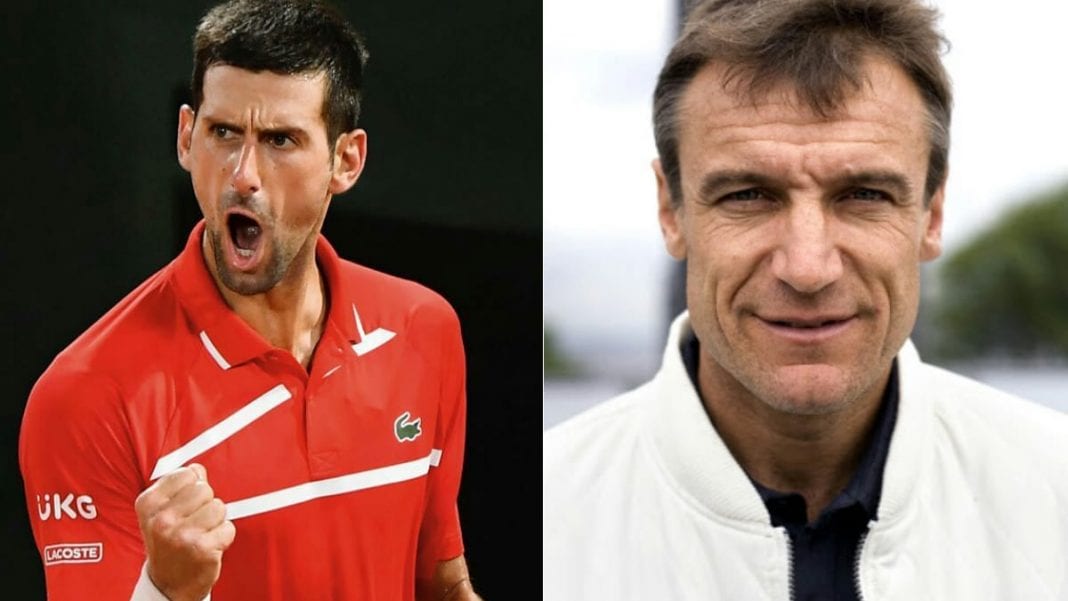 djokovic wilander Novak Djokovic and Mats Wilander