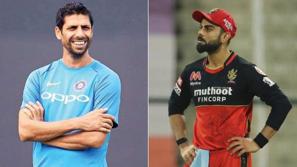 Ashish Nehra and Virat Kohli