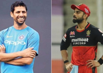 Ashish Nehra and Virat Kohli