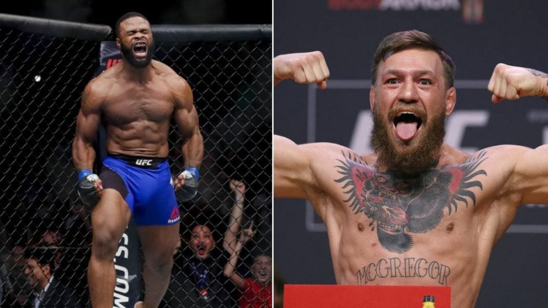 Woodley-Conor Tyron Woodley and Conor McGregor