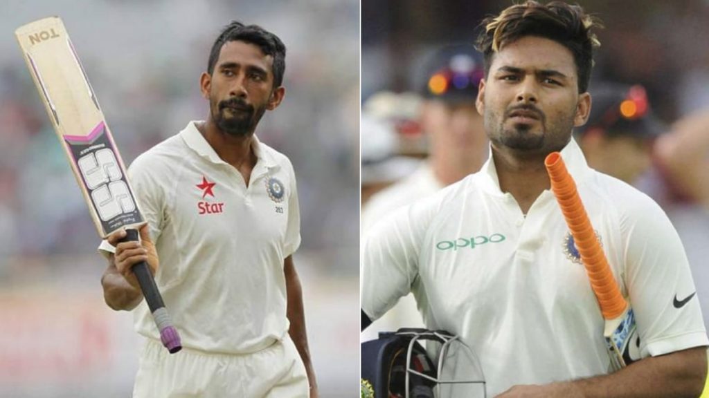 Wriddhiman Saha and Rishabh Pant