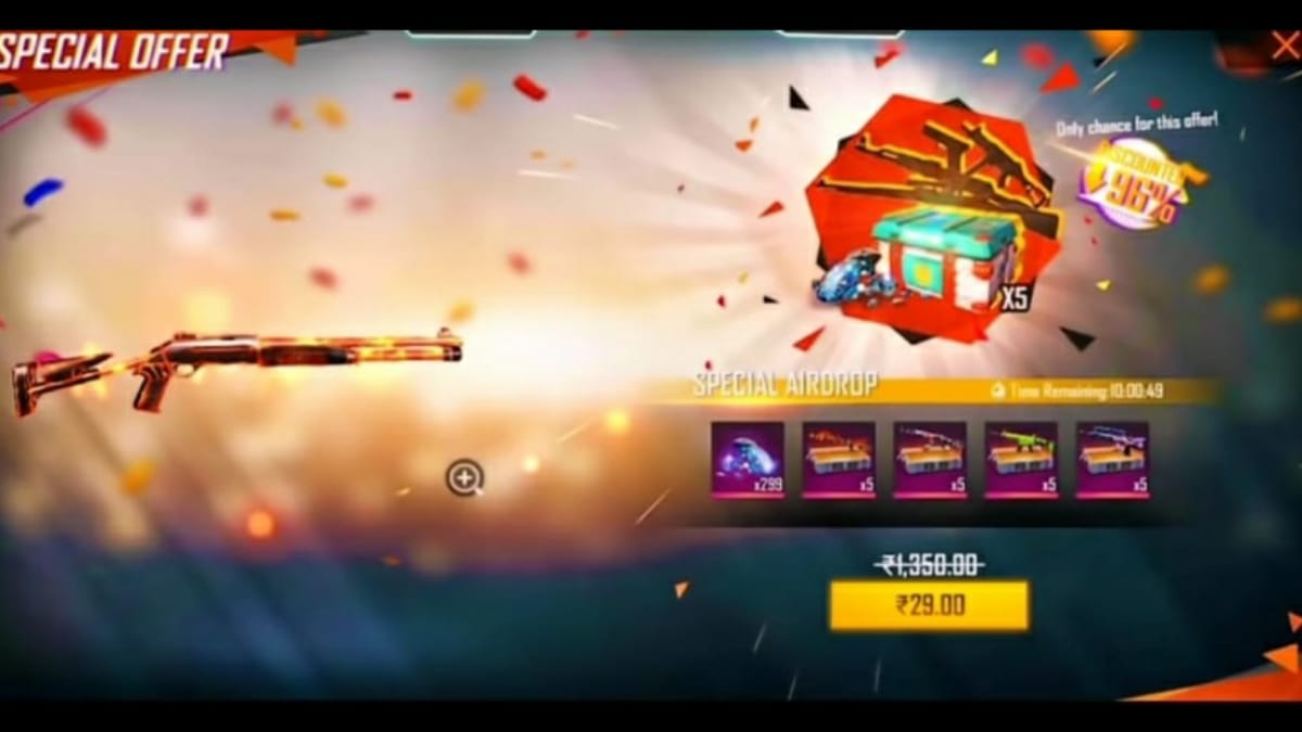 Garena Free Fire How To Get 10 Rupees Airdrop Firstsportz