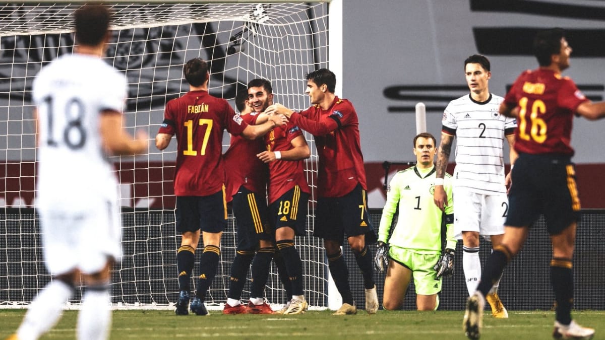 Ferran Torres helps Spain rip apart Germany as they qualify for the Nations League Finals