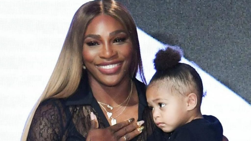 Serena Williams with daughter Olympia Ohanian