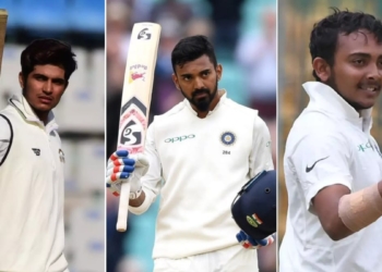 Shubman Gill, KL Rahul and Prithvi Shaw