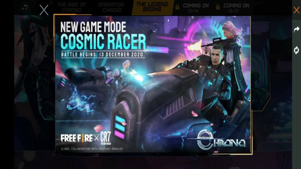 Garena Free Fie Cosmic Racer Event Re Released For A Limited Time Period All You Need To Know Firstsportz