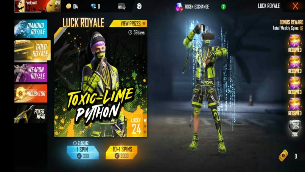 23+ Leaked new free fire lucky royale info