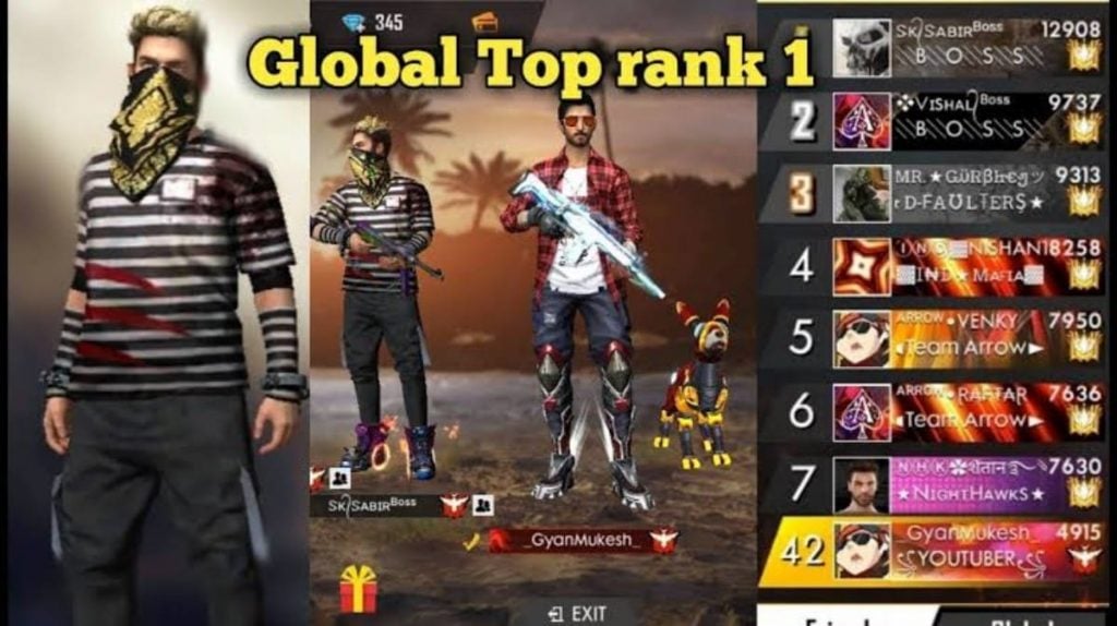 top 10 best free fire player in africa