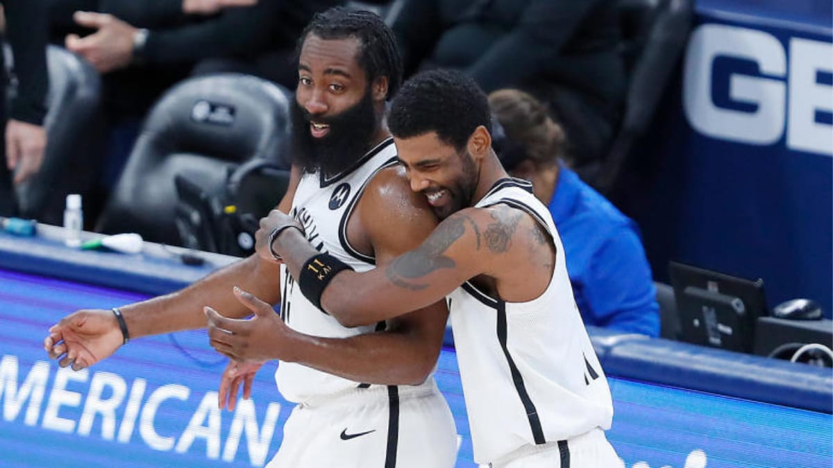 “It’s a movie”: James Harden left in awe after Kyrie Irving’s sensational game