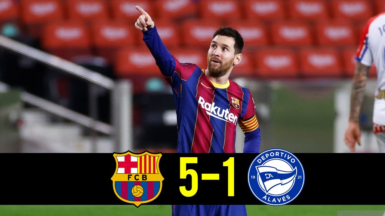 Fc Barcelona Put 5 Past Hapless Alaves As Messi Gets A Brace Firstsportz