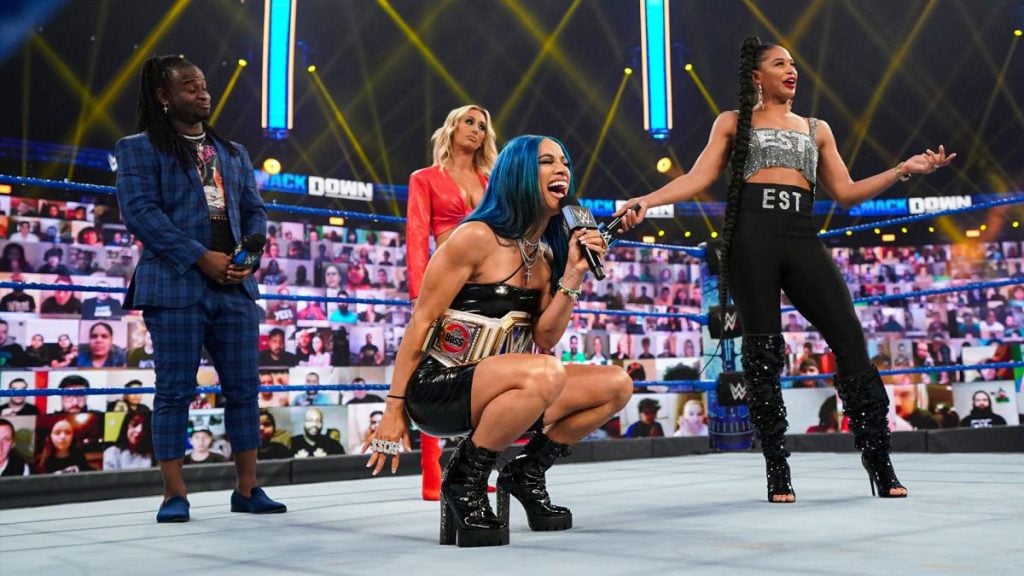 wwe bianca belair sasha banks carmella - FirstSportz