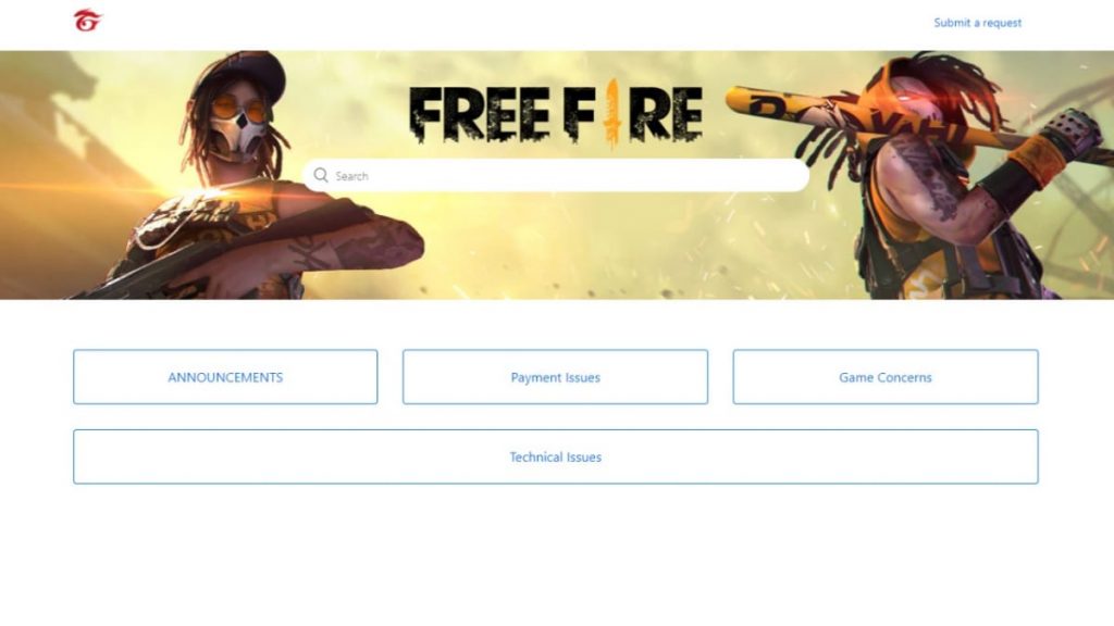 free fire garena help centre