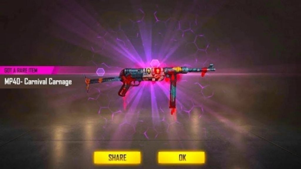 Carnival Carnage MP40 skin