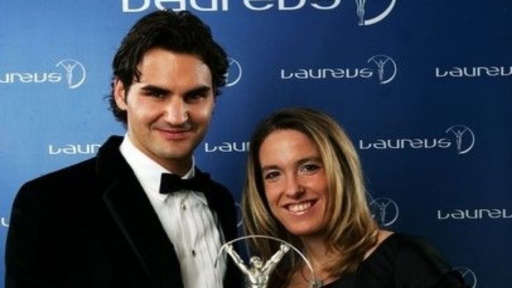 Justine Henin and Roger Federer