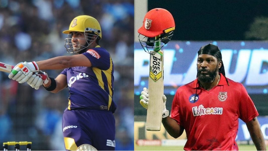 Chris Gayle, Shikhar Dhawan, David Warner, Rohit Sharma,Gautam Gambhir Chris Gayle, Shikhar Dhawan, David Warner, Gautam Gambhir,Rohit Sharma