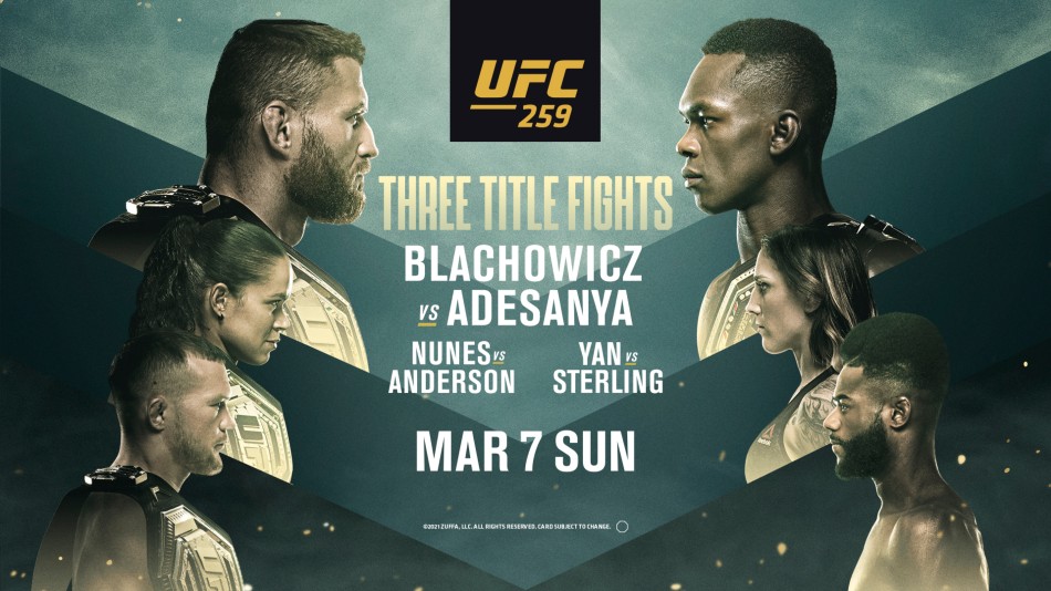 UFC 259 : List Of Fights, Start Time, When And Where To Watch – FirstSportz