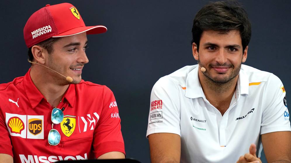 Sainz's Ferrari euphoria contagious for F1 team - Leclerc