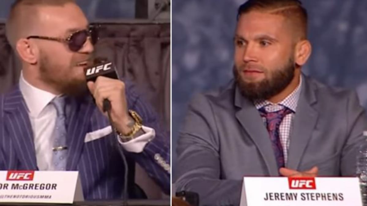 “I’m looking to fight, Conor McGregor, calf-kick him clear the f*ck out of here, as well,” says Jeremy Stephens