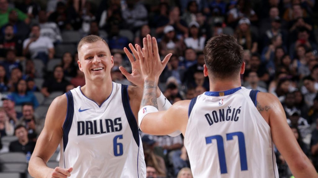 Kristaps Porzingis and Luka Doncic