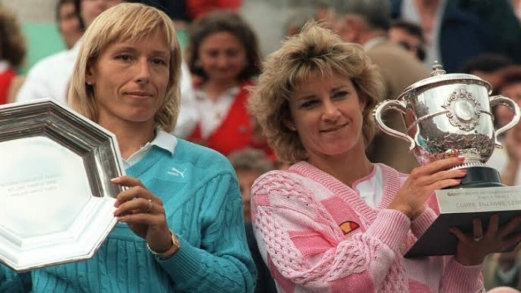 Martina Navratilova and Chris Evert