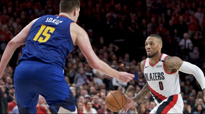 Watch: Damian Lillard makes playoff history in Nuggets vs Portland Trail Blazers Game 5