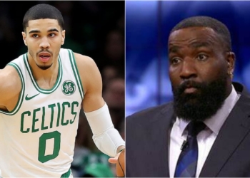 Jayson Tatum and Kendrick Perkins