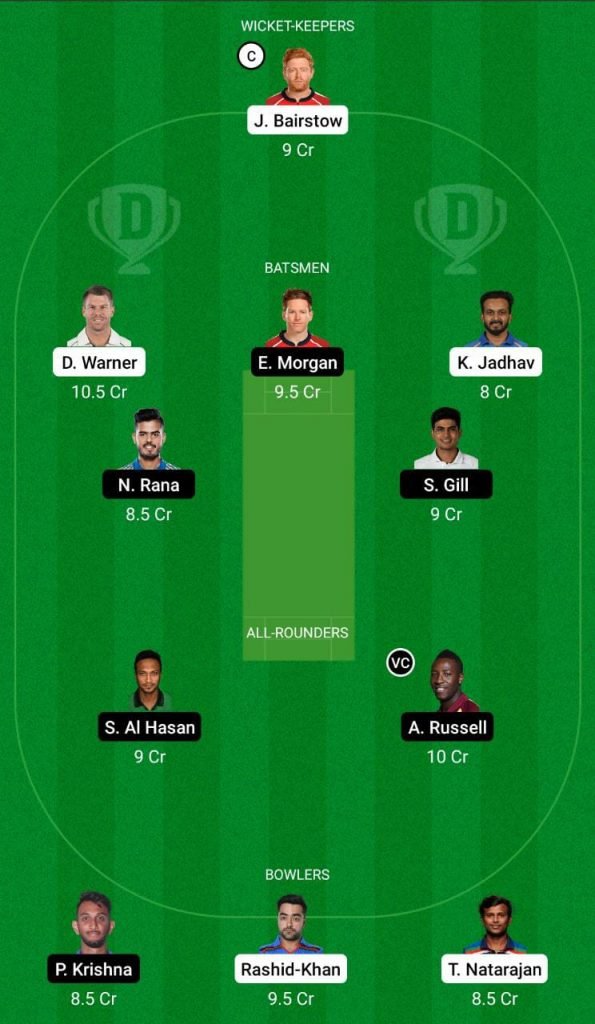 Ipl 2021 Sunrisers Hyderabad Vs Kolkata Knight Riders Dream11 Team Prediction Top Dream11 Picks For Srh Vs Kkr Firstsportz