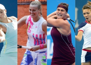 Ash Barty Petra Kvitova Aryna Sabalenka and Simona Halep