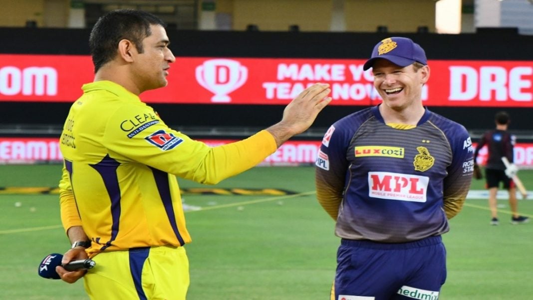MS Dhoni and Eoin Morgan MS Dhoni and Eoin Morgan