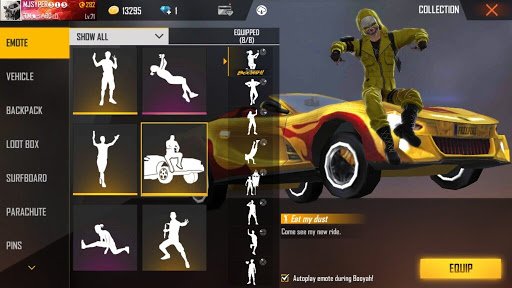 Eat My Dust Emote in Free Fire 2021: Details