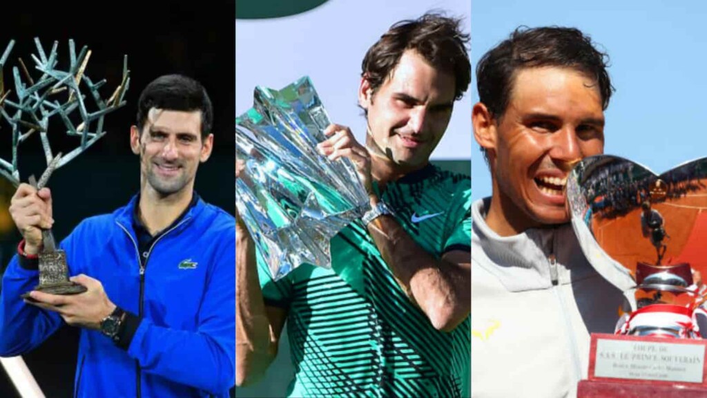 Novak Djokovic, Roger Federer and Rafael Nadal