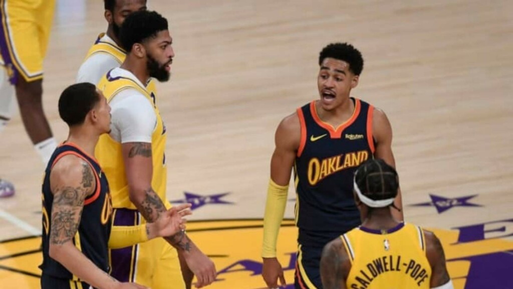 Jordan Poole drops Jordan Clarkson with slick ankle-breaker, scores 20  points in Warriors win over Jazz