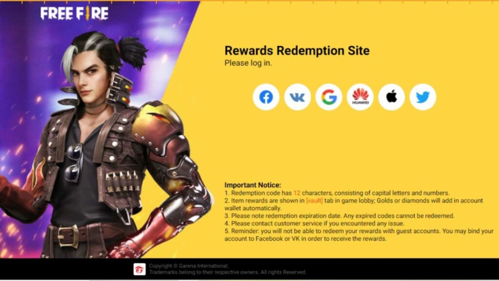 How To Use Free Fire Redeem Codes From Free Fire Rewards Redemption Site In 21 Firstsportz