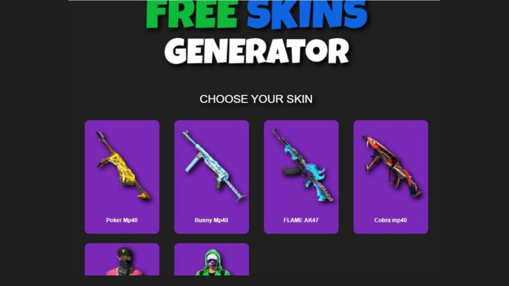 Free Fire Gun Skin Generator Is It Safe To Use A Third Party Website Firstsportz